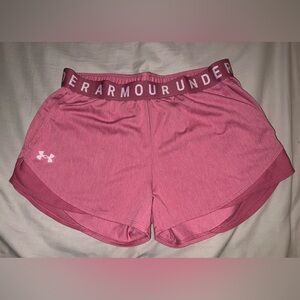 Under Armour Pink Athletic Shorts Lightweight Performance Fit